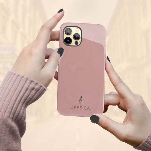 Custom G Clef Music Note Symbol iPhone Case